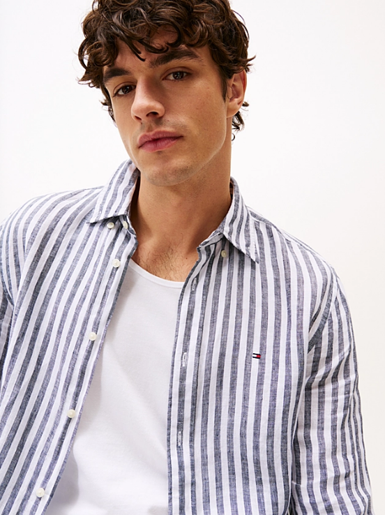 Camisa linho Tommy Hilfiger