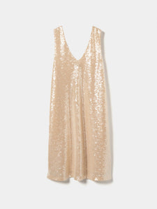 Vestido curto de lantejoulas Decénio