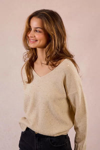 Camisola de malha com lantejoulas Molly Bracken