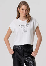 Carregar imagem no visualizador da galeria, T-shirt de corte regular em malha Fracomina - Ref. FR26ST3051J409N5
