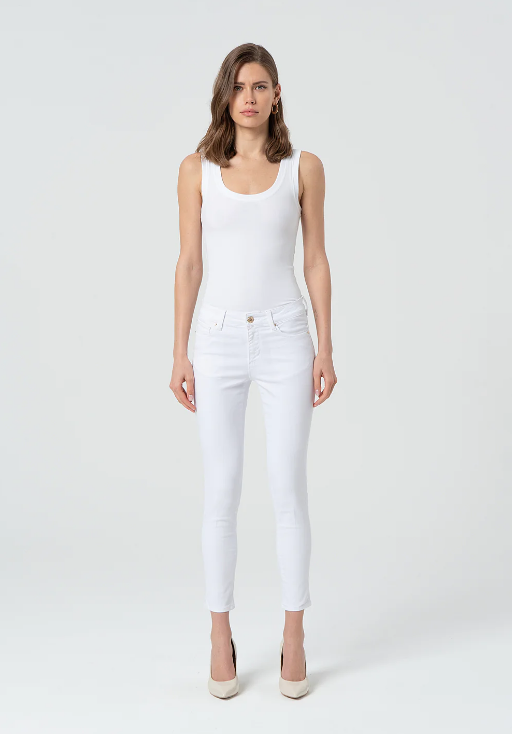 Calças slim fit Fracomina
