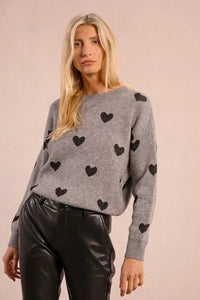 Camisola com estampa de coração Molly Bracken