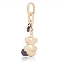 Carregar imagem no visualizador da galeria, Porta-chaves metal malva e dourado Bold Bear

