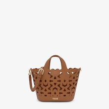 Carregar imagem no visualizador da galeria, Tote bag pequena camel TOUS Bear Shock
