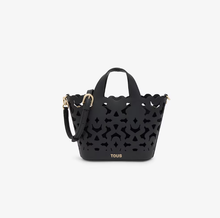 Carregar imagem no visualizador da galeria, Tote bag pequena preta TOUS Bear Shock
