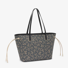 Carregar imagem no visualizador da galeria, Tote bag grande preta TOUS Kaos Icon
