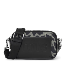 Carregar imagem no visualizador da galeria, Mala de tiracolo repórter preta Kaos Pix Soft Tous
