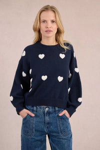 Camisola com coração em relevo Molly Braken