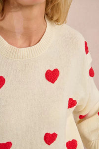 Camisola com coração em relevo Molly Braken