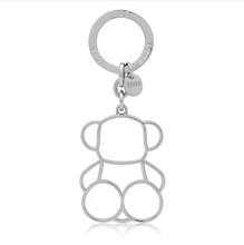 Carregar imagem no visualizador da galeria, Porta-chaves Silhouette prateado Bold Bear
