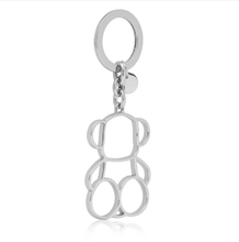 Carregar imagem no visualizador da galeria, Porta-chaves Silhouette prateado Bold Bear

