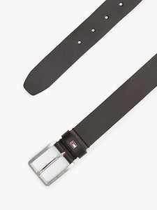 Cinto de couro com bandeira esmaltada Tommy Hilfiger