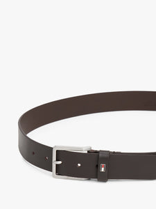 Cinto de couro com bandeira esmaltada Tommy Hilfiger
