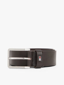 Cinto de couro com bandeira esmaltada Tommy Hilfiger