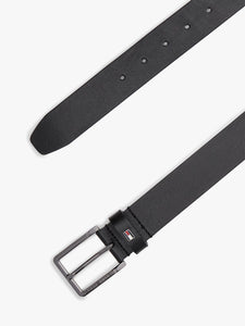 Cinto de couro com bandeira esmaltada Tommy Hilfiger