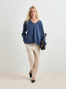 Camisola de lã decote em V Decenio