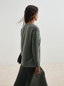 Camisola de lã decote em V Decenio