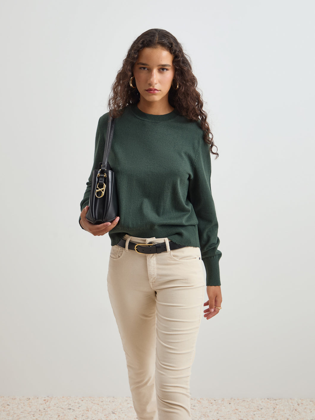 Camisola de malha em lã e algodão Decenio