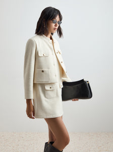 Casaco tweed curto Decenio