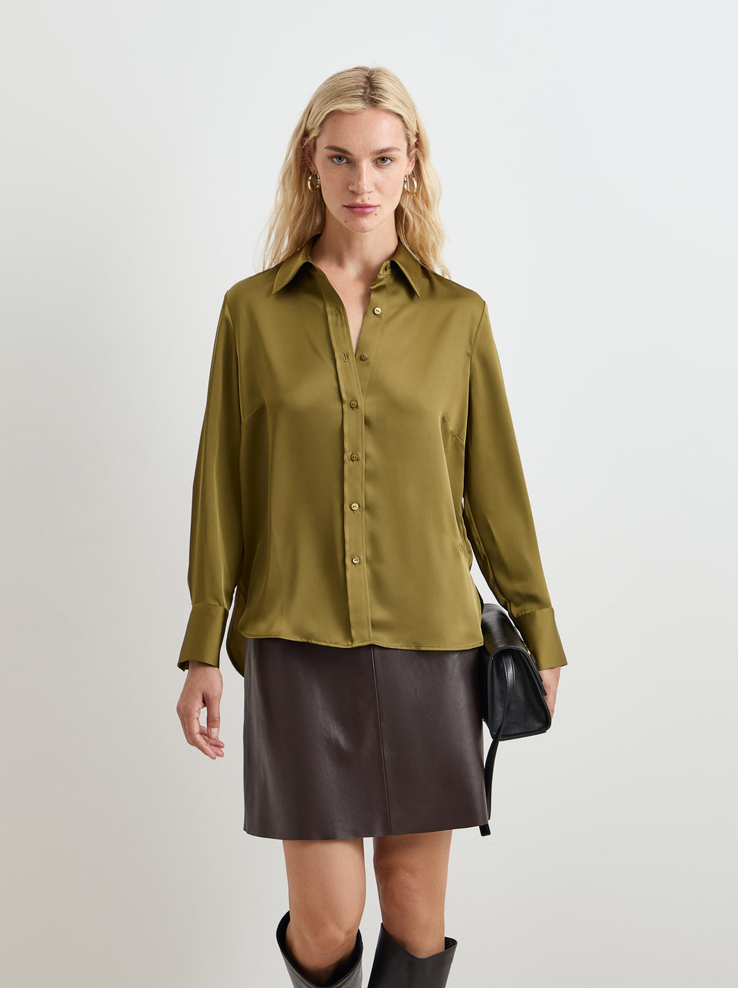 Camisa fluida acetinada Decenio