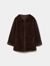 Carregar imagem no visualizador da galeria, Casaco de pelo com capuz

