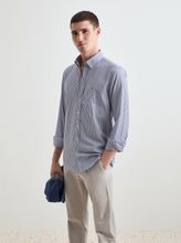 Carregar imagem no visualizador da galeria, Camisa de algodão às riscas slim fit Decenio
