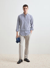 Carregar imagem no visualizador da galeria, Camisa de algodão às riscas slim fit Decenio
