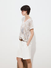 Carregar imagem no visualizador da galeria, Blusa de manga curta com estampado Decenio - Ref. D005178
