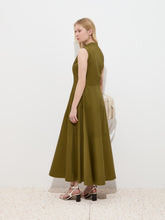 Carregar imagem no visualizador da galeria, Vestido midi evasé em algodão Decenio - Ref. D005184
