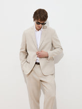 Carregar imagem no visualizador da galeria, Blazer slim fit em linho e algodão Decenio - Ref. D005426
