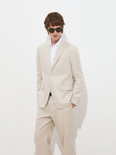 Carregar imagem no visualizador da galeria, Blazer slim fit em linho e algodão Decenio - Ref. D005426
