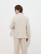 Carregar imagem no visualizador da galeria, Blazer slim fit em linho e algodão Decenio - Ref. D005426
