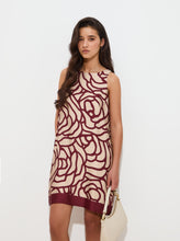Carregar imagem no visualizador da galeria, Vestido curto com estampado floral
