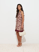 Carregar imagem no visualizador da galeria, Vestido curto com estampado floral
