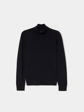 Carregar imagem no visualizador da galeria, Camisola de gola alta em lã merino
