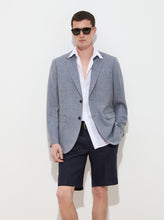Carregar imagem no visualizador da galeria, Blazer regular fit micropadrão xadrez
