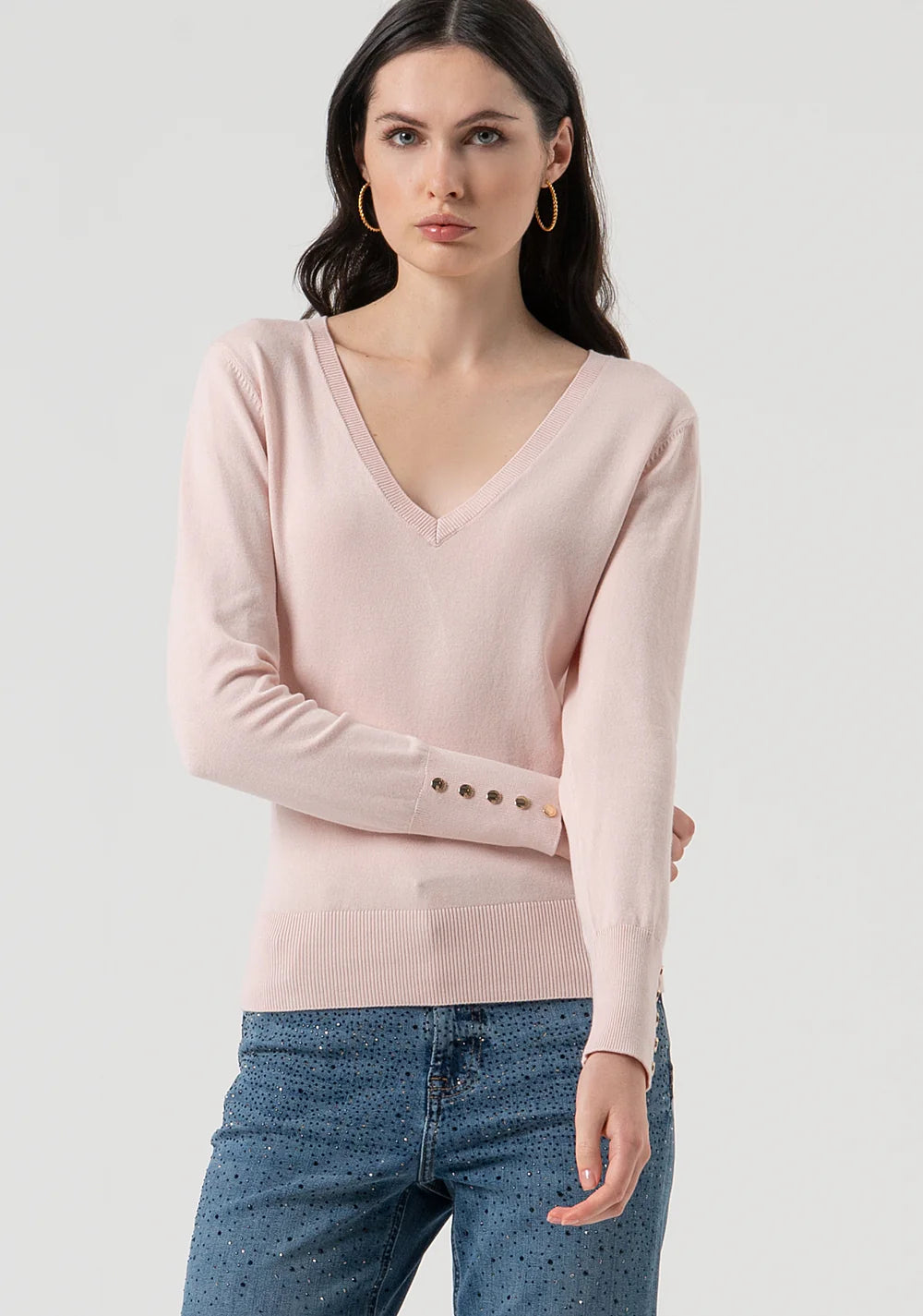 Camisola com decote em V Fracomina