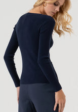 Carregar imagem no visualizador da galeria, Camisola slim fit com nervuras Fracomina
