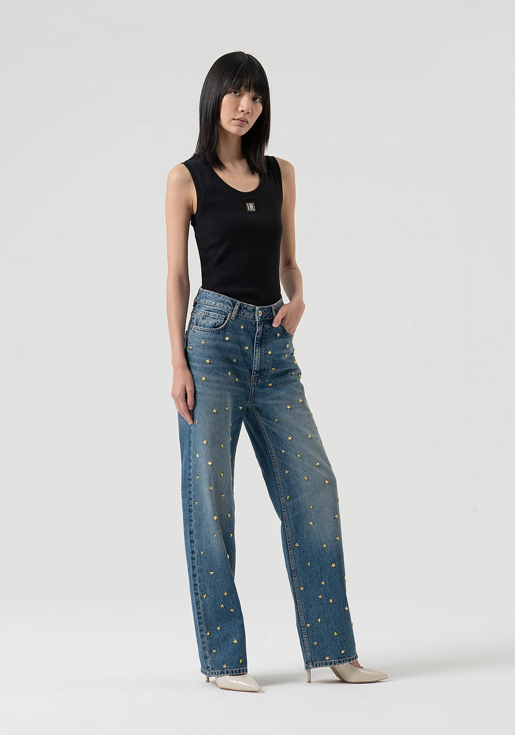 Calça jeans flare Fracomina