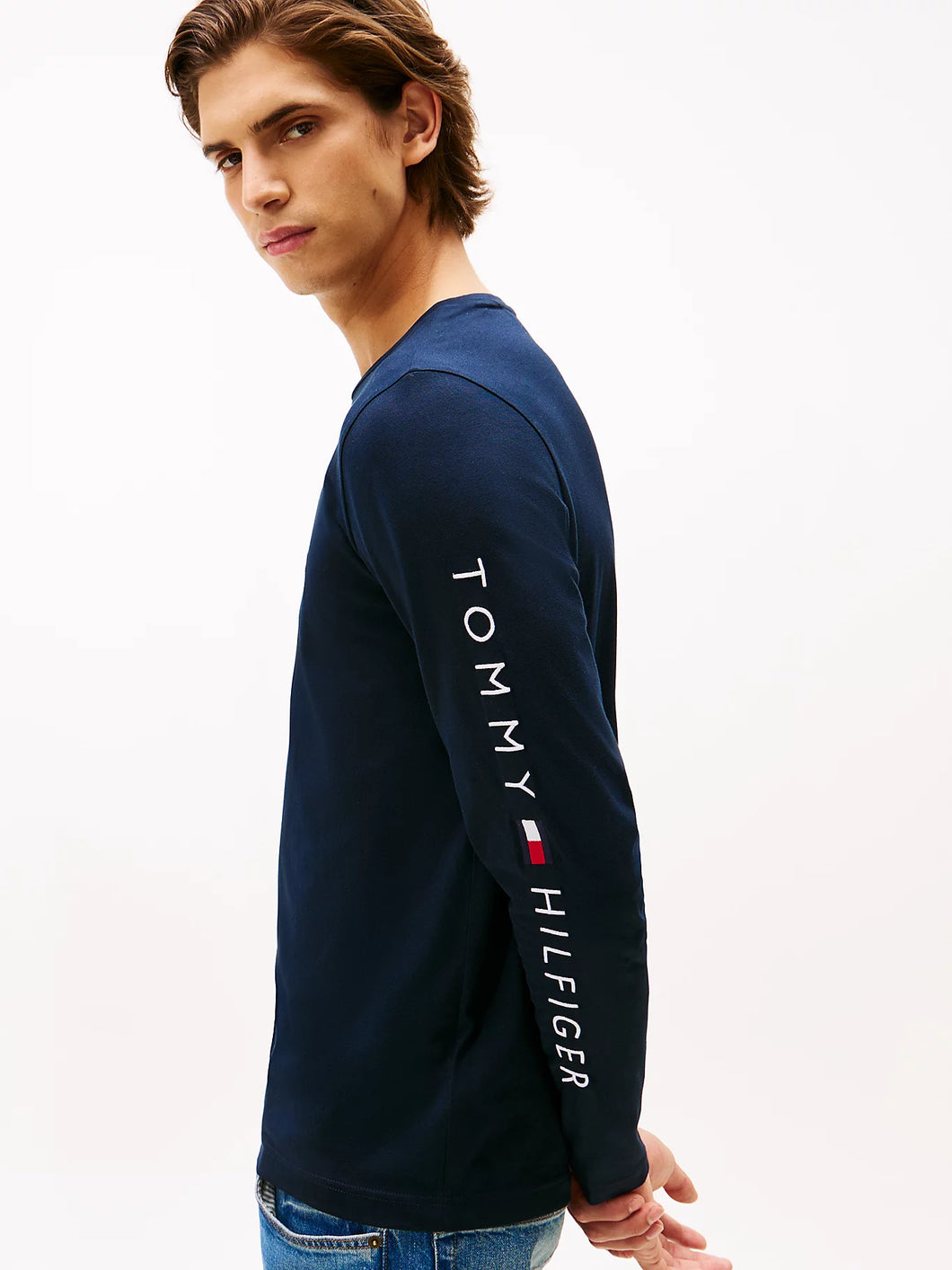 T-shirt Slim de Manga Comprida Tommy Hilfiger