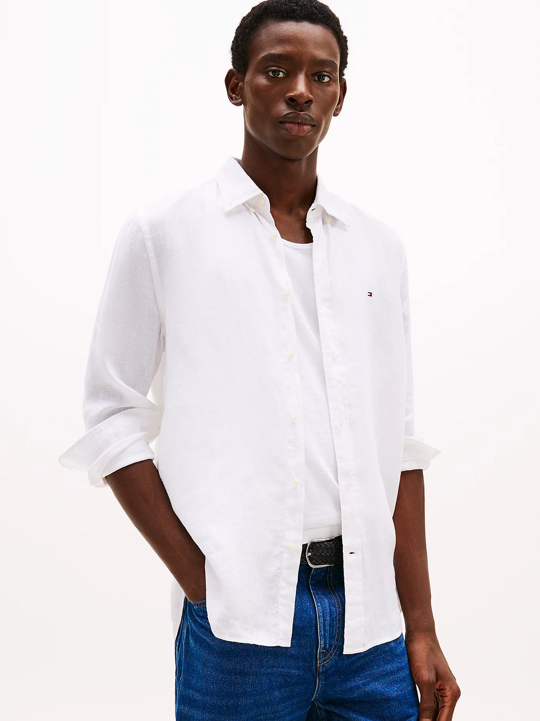 Camisa linho Tommy Hilfiger