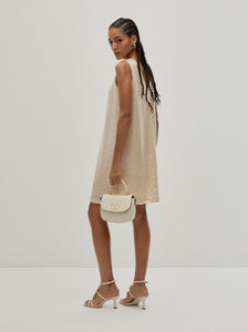 Vestido curto de lantejoulas Decénio