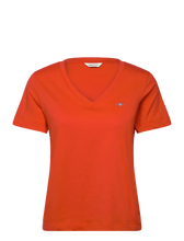 Carregar imagem no visualizador da galeria, T-shirt com decote em v Gant - Ref. 4200750
