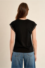 Carregar imagem no visualizador da galeria, T-shirt com mangas trabalhadas Molly Bracken - Ref. T1783EP
