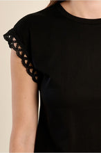 Carregar imagem no visualizador da galeria, T-shirt com mangas trabalhadas Molly Bracken - Ref. T1783EP
