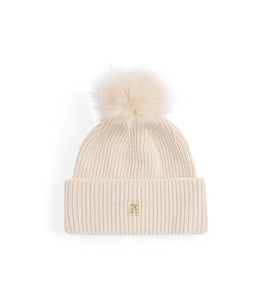 Gorro chique com pompom