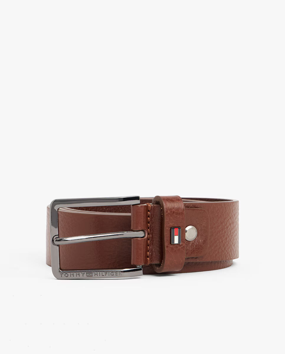 Cinto Liso com Fivela Metálica Tommy Hilfiger